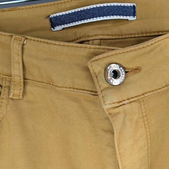 Massimo Dutti Skinny Fit Pants Gold Yellow Size 6 - Picture 3 of 5